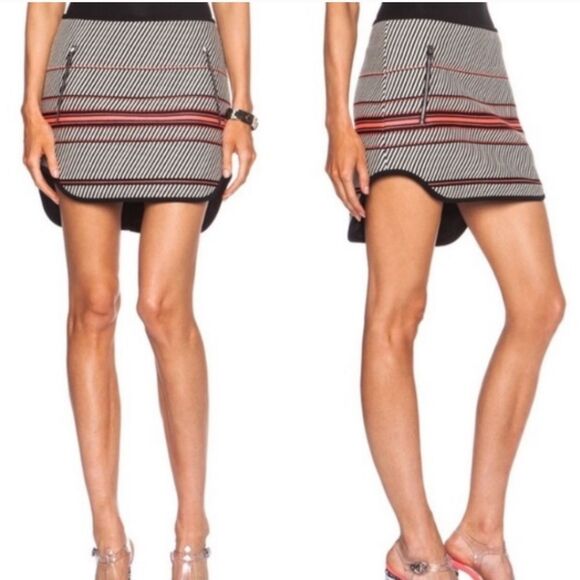 Rag & Bone Bess Striped Mini Skirt Size 10 - Picture 1 of 9